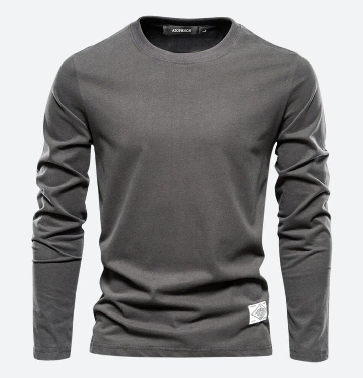 Alex | Men's Fashionable Long-Sleeved T-Shirt-The Yellow Prime