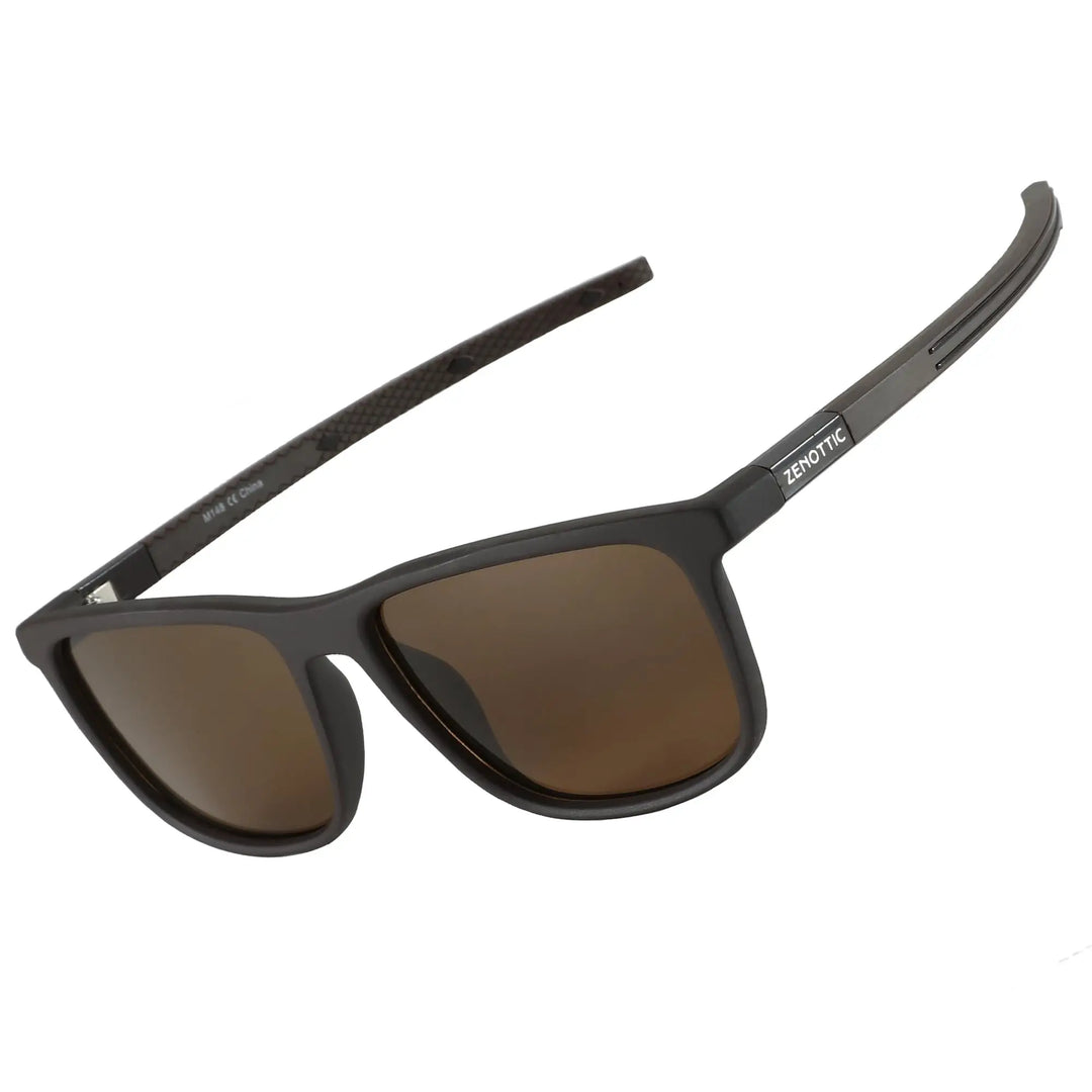 Lightweight Polarized Square Frame Sunglasses for Night Vision Driving-The Yellow Prime