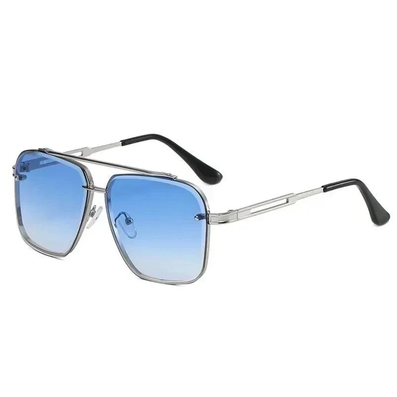 Lightweight Square Aviator Sunglasses for Men – UV400 Protection-The Yellow Prime