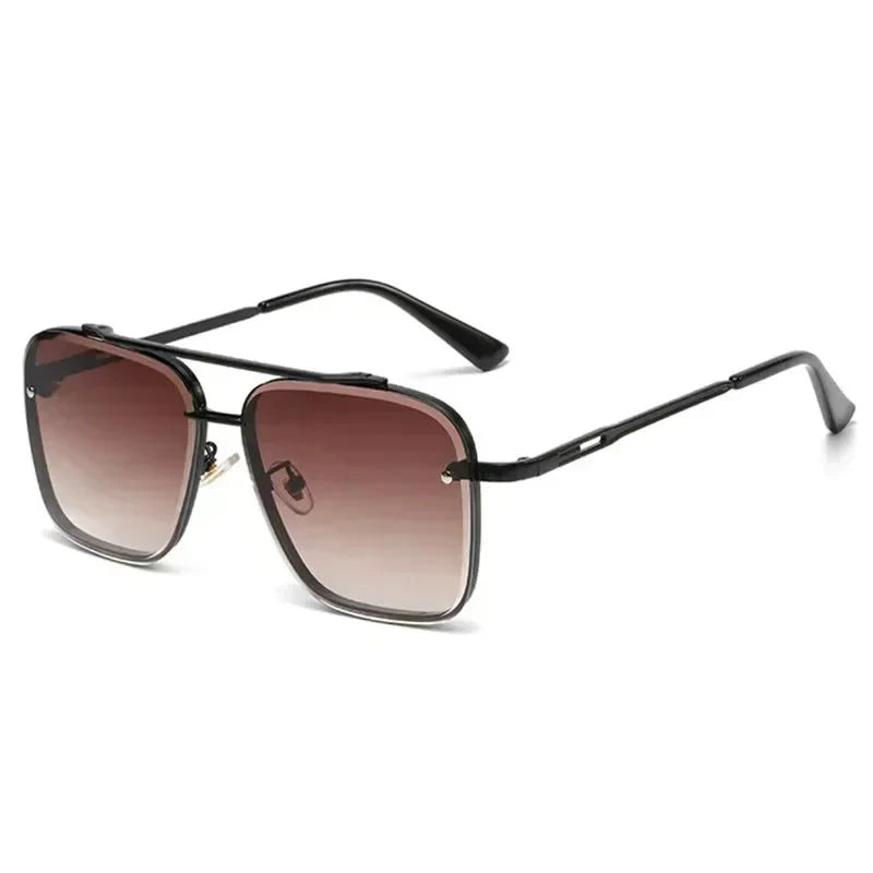 Lightweight Square Aviator Sunglasses for Men – UV400 Protection-The Yellow Prime
