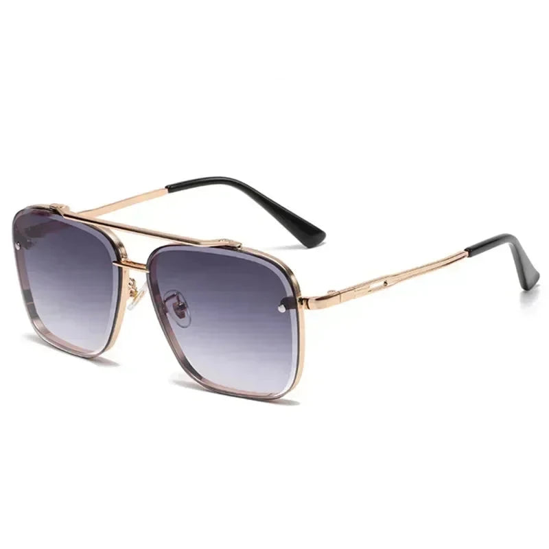 Lightweight Square Aviator Sunglasses for Men – UV400 Protection-The Yellow Prime