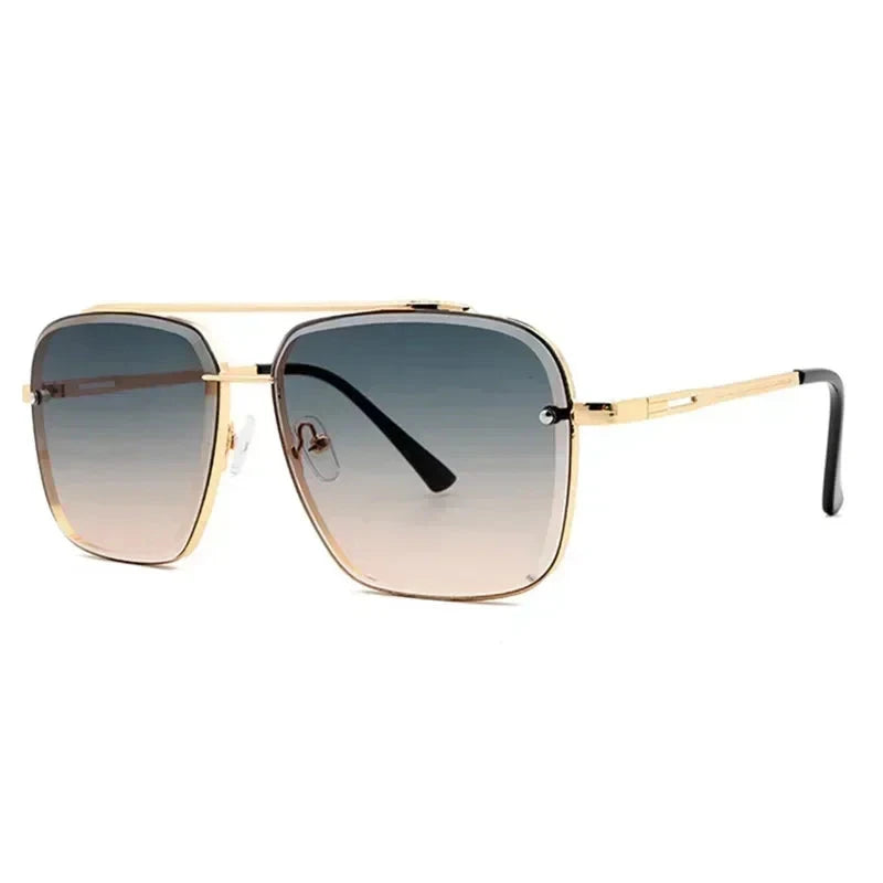 Lightweight Square Aviator Sunglasses for Men – UV400 Protection-The Yellow Prime