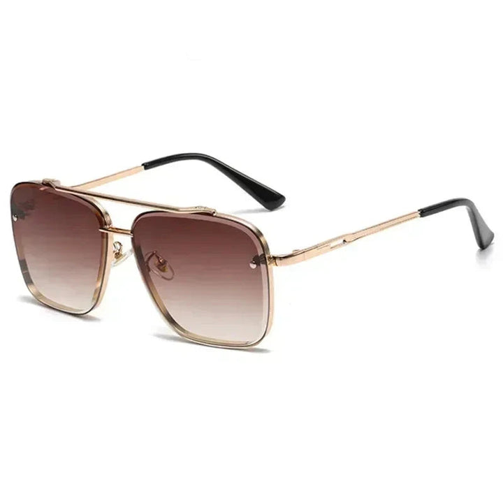 Lightweight Square Aviator Sunglasses for Men – UV400 Protection-The Yellow Prime