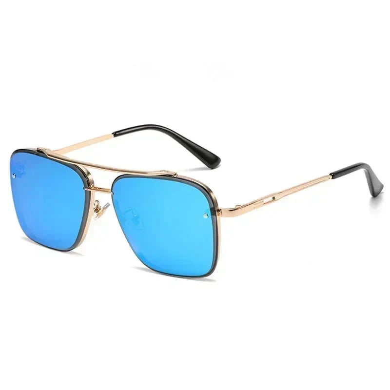 Lightweight Square Aviator Sunglasses for Men – UV400 Protection-The Yellow Prime