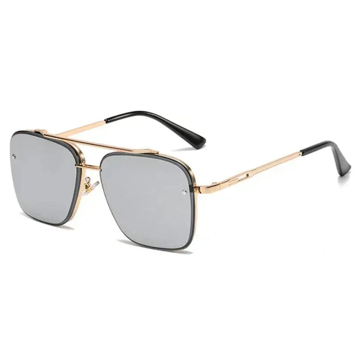 Lightweight Square Aviator Sunglasses for Men – UV400 Protection-The Yellow Prime