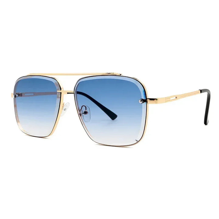 Lightweight Square Aviator Sunglasses for Men – UV400 Protection-The Yellow Prime