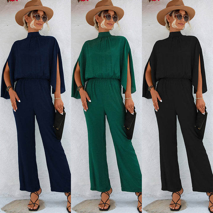 Women's Lightweight Flattering Jumpsuit with Adjustable Straps-The Yellow Prime