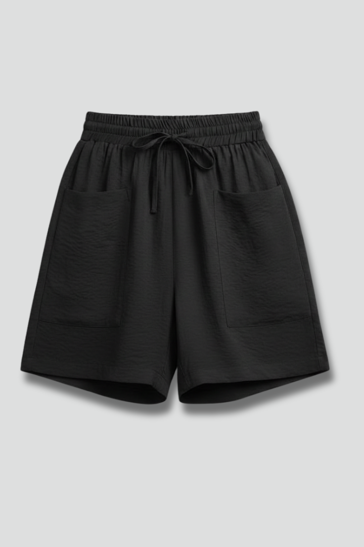 Everly | Women's Summer Elastic Drawstring Shorts-The Yellow Prime
