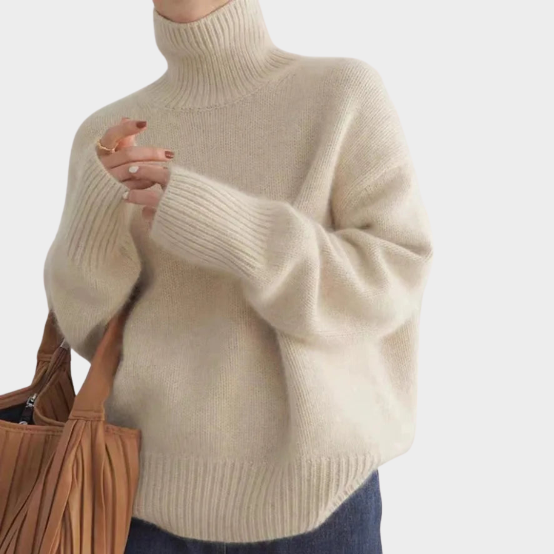 Lincy | Women's Soft Turtleneck Jumper-The Yellow Prime