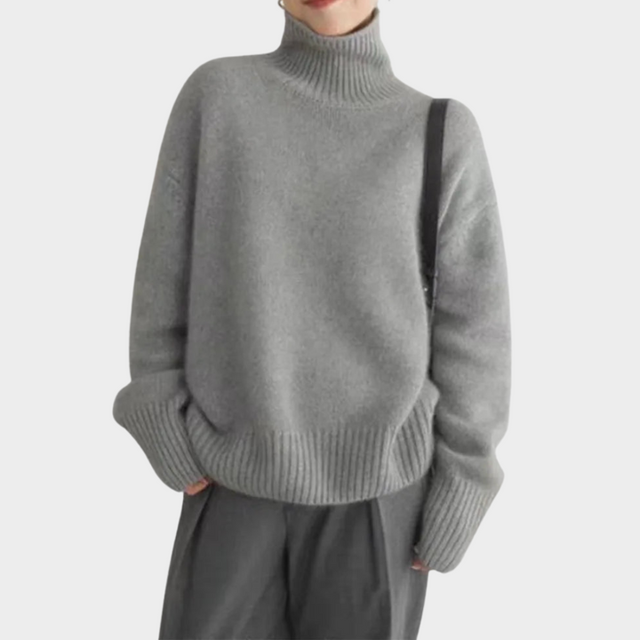 Lincy | Women's Soft Turtleneck Jumper-The Yellow Prime
