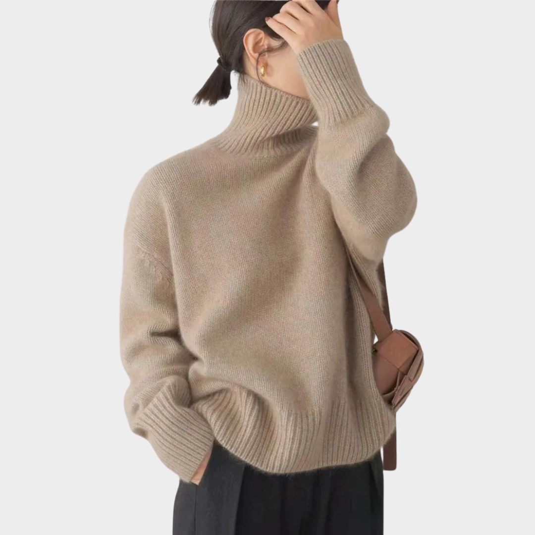 Lincy | Women's Soft Turtleneck Jumper-The Yellow Prime