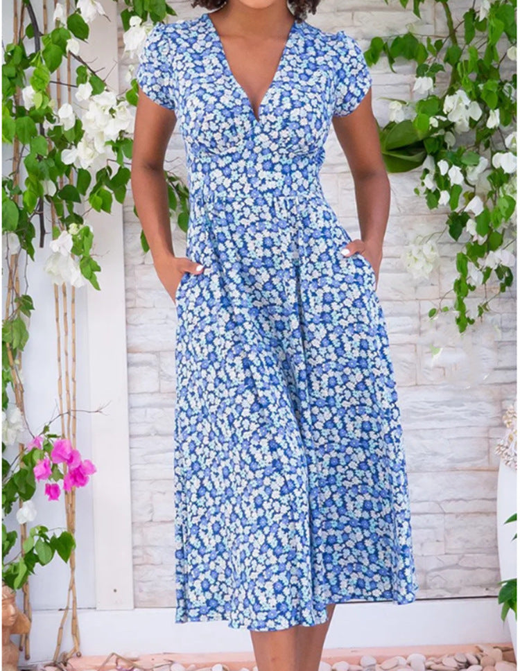 Liora | Women's Elegant Floral Dress-The Yellow Prime