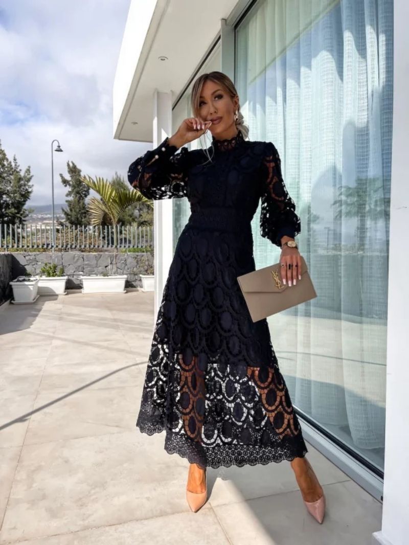 Lisa | Women's Romantic Lace Dress-The Yellow Prime