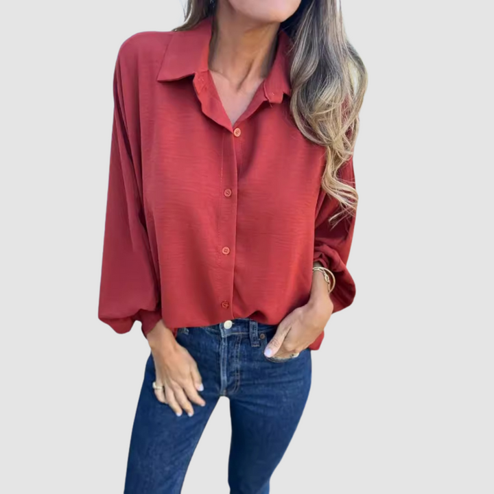 Liza | Women's Elegant Oversized Blouse-The Yellow Prime