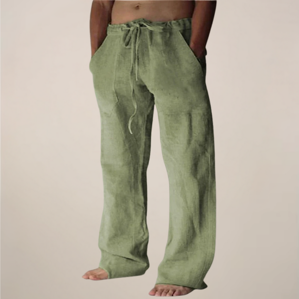 Logan | Casual Wide Leg Men's Pants-The Yellow Prime