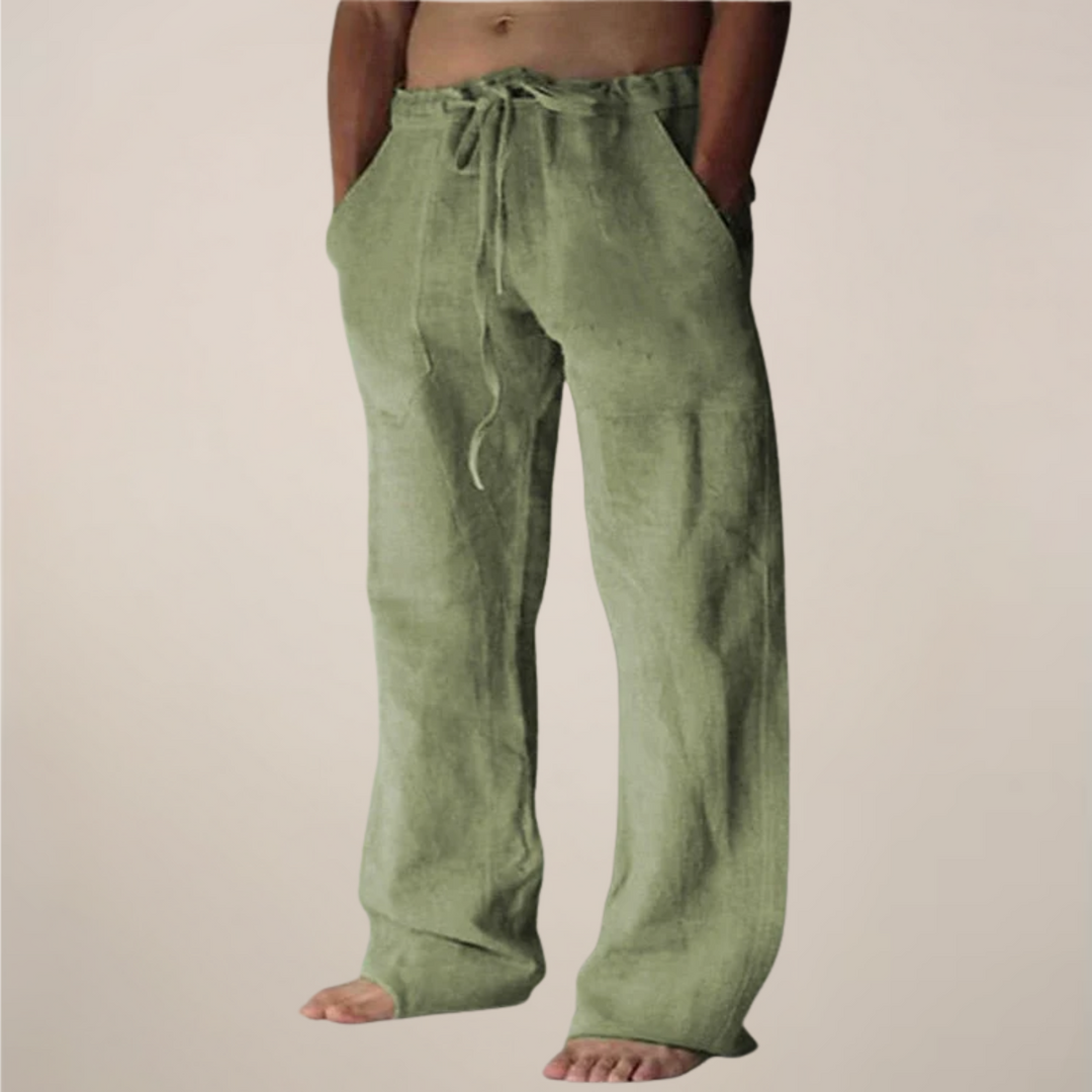 Logan | Casual Wide Leg Men's Pants-The Yellow Prime