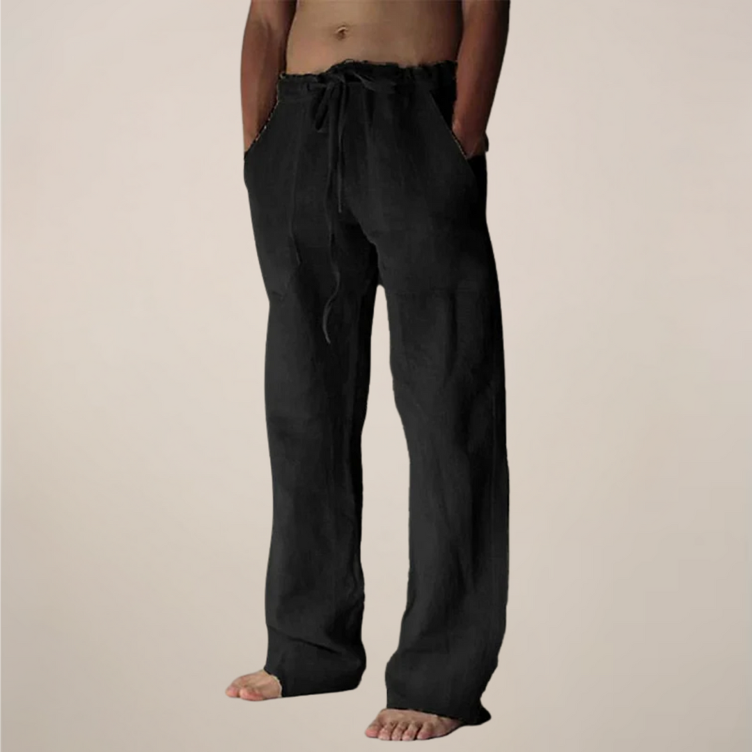Logan | Casual Wide Leg Men's Pants-The Yellow Prime
