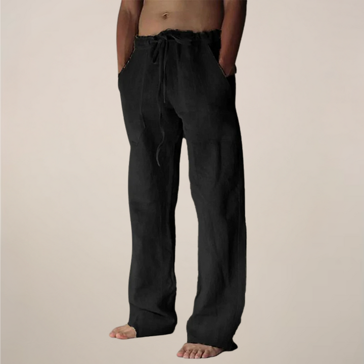 Logan | Casual Wide Leg Men's Pants-The Yellow Prime