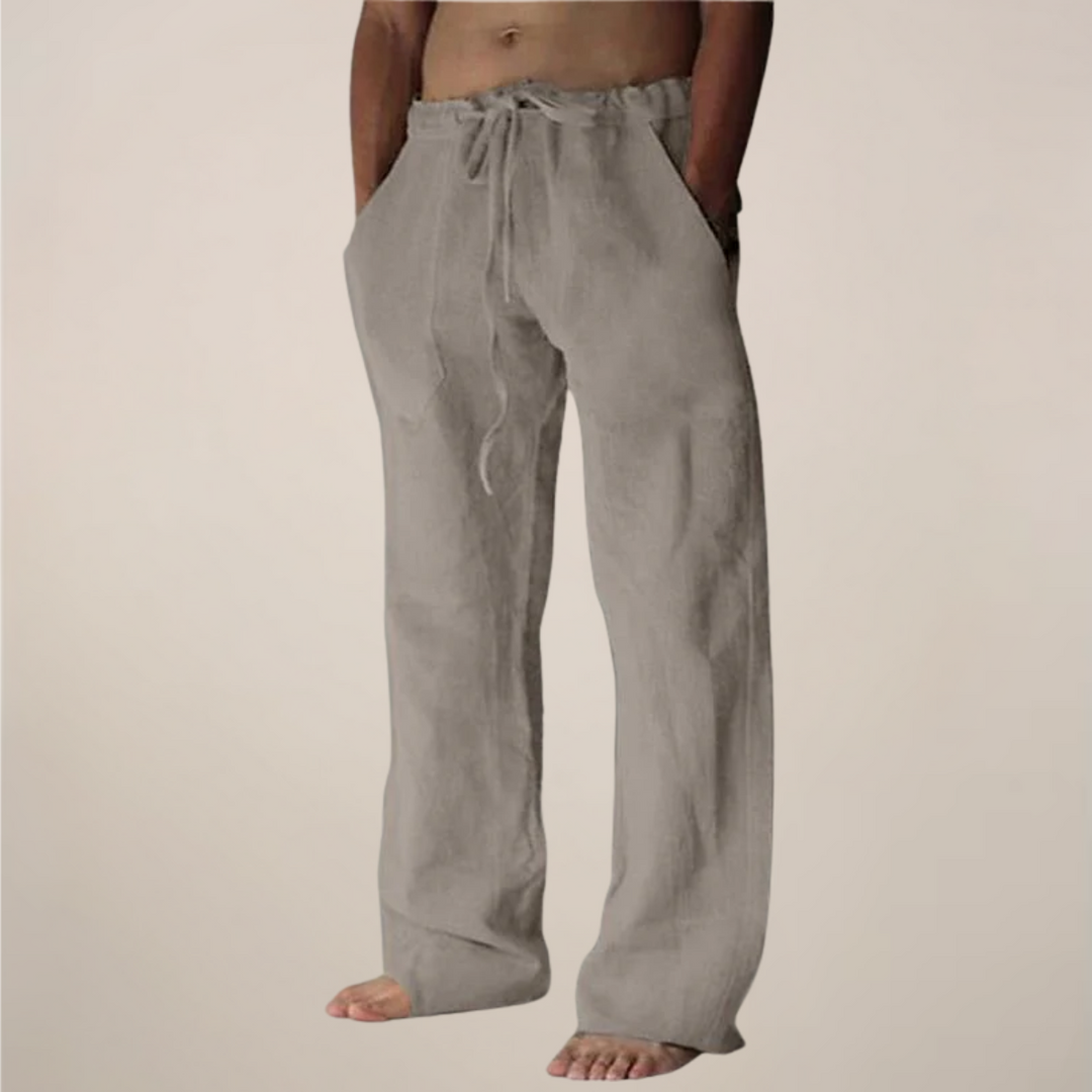 Logan | Casual Wide Leg Men's Pants-The Yellow Prime