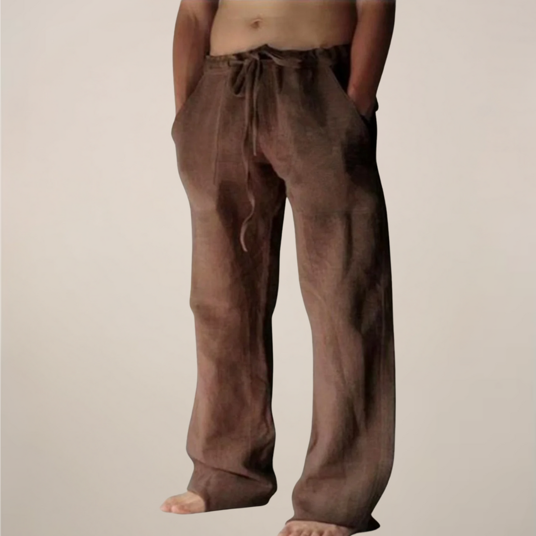Logan | Casual Wide Leg Men's Pants-The Yellow Prime