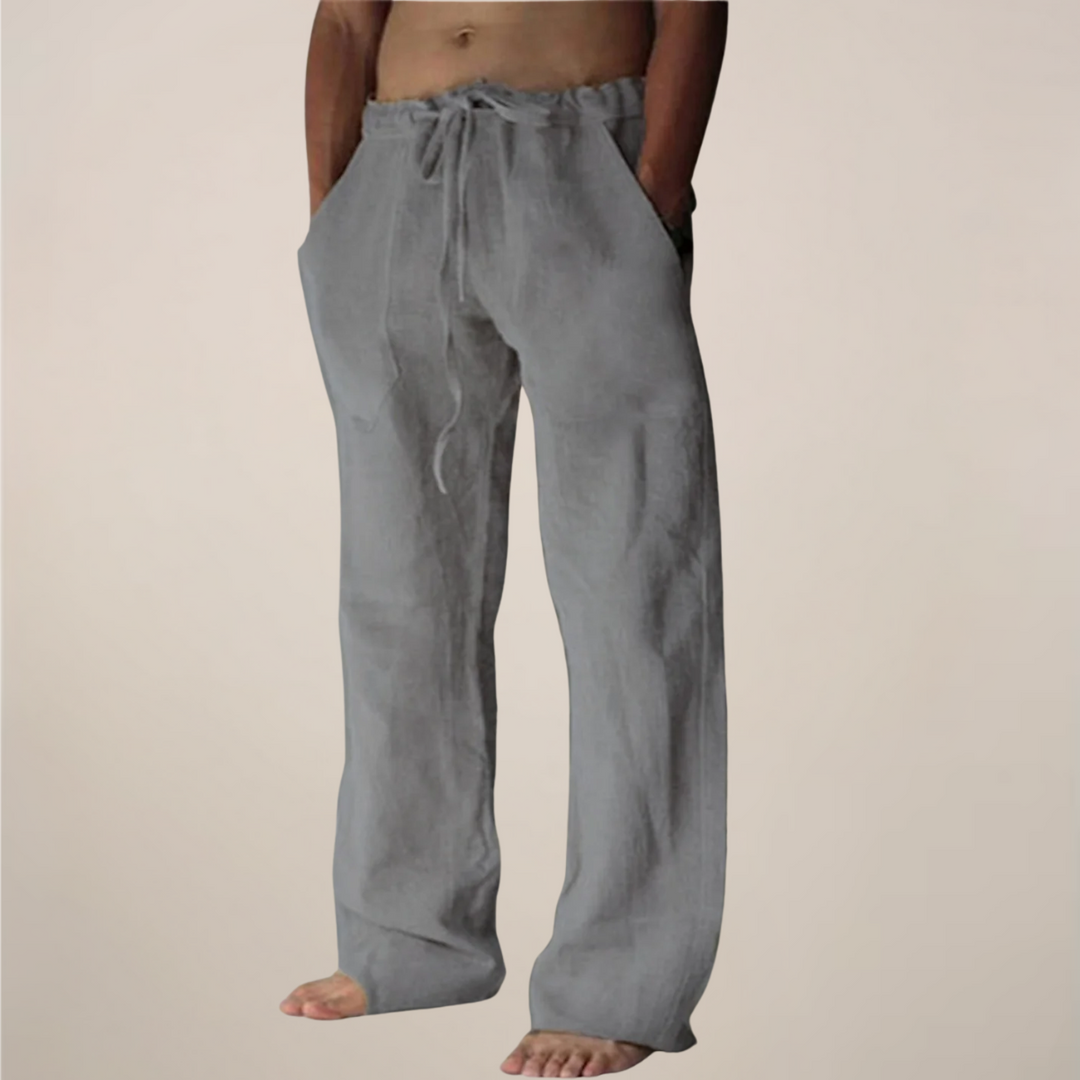 Logan | Casual Wide Leg Men's Pants-The Yellow Prime