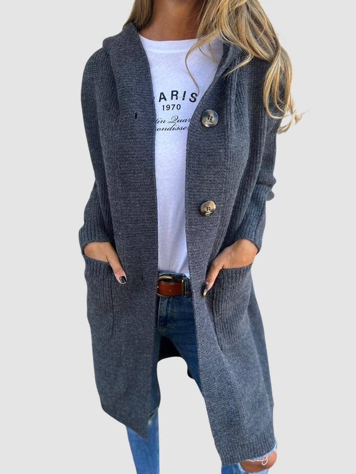 Lois | Women's Cozy Knitted Cardigan-The Yellow Prime