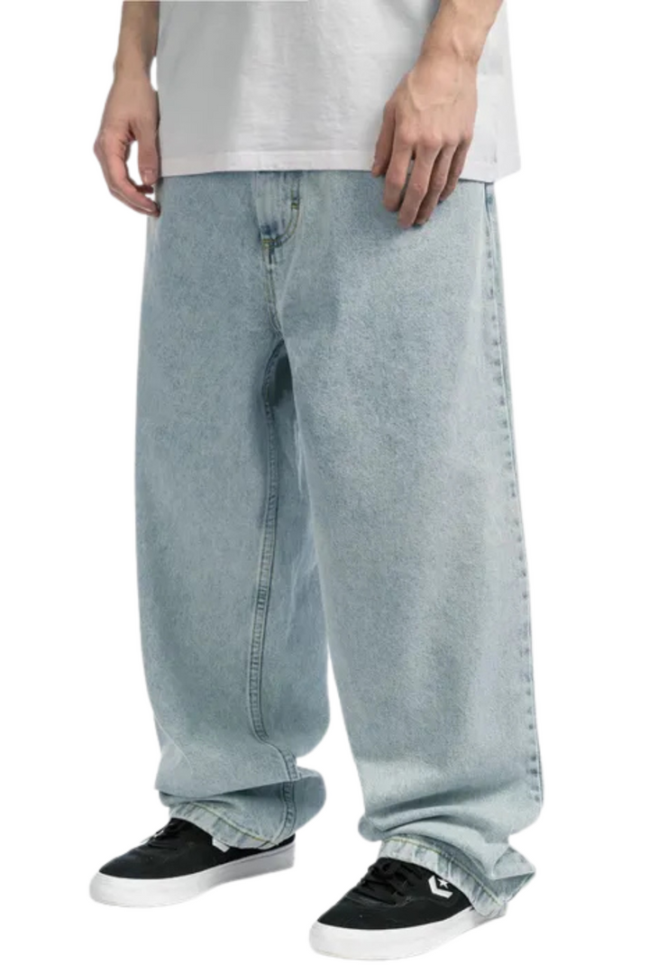 Men's Loose Fit Wide Leg Denim Jeans-The Yellow Prime