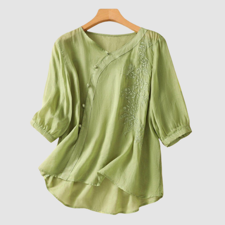 Loraine | Women's Elegant Breathable Blouse-The Yellow Prime