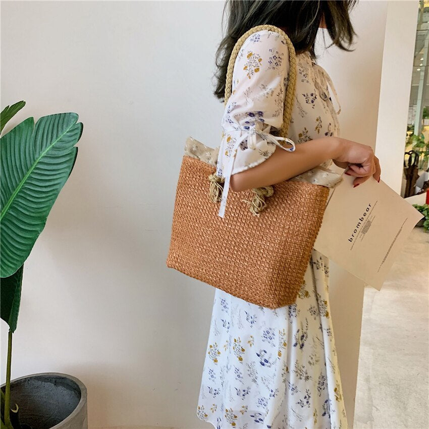 Louisa | Women's Stylish Handwoven Tote Bag-The Yellow Prime