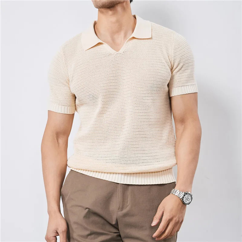 Luca | Men's Casual Polo Shirt-The Yellow Prime