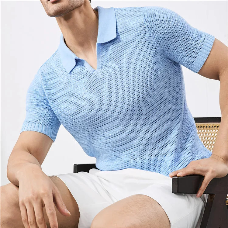 Luca | Men's Casual Polo Shirt-The Yellow Prime