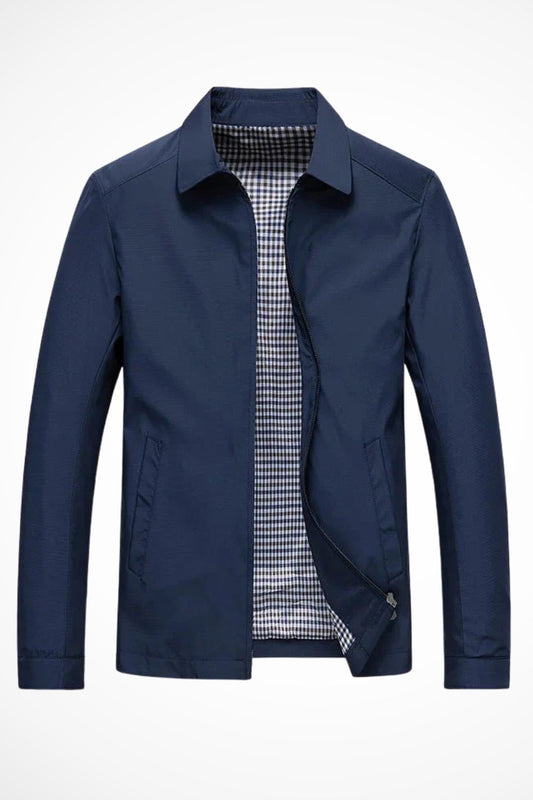 Men's Classic Check-Lined Harrington Jacket