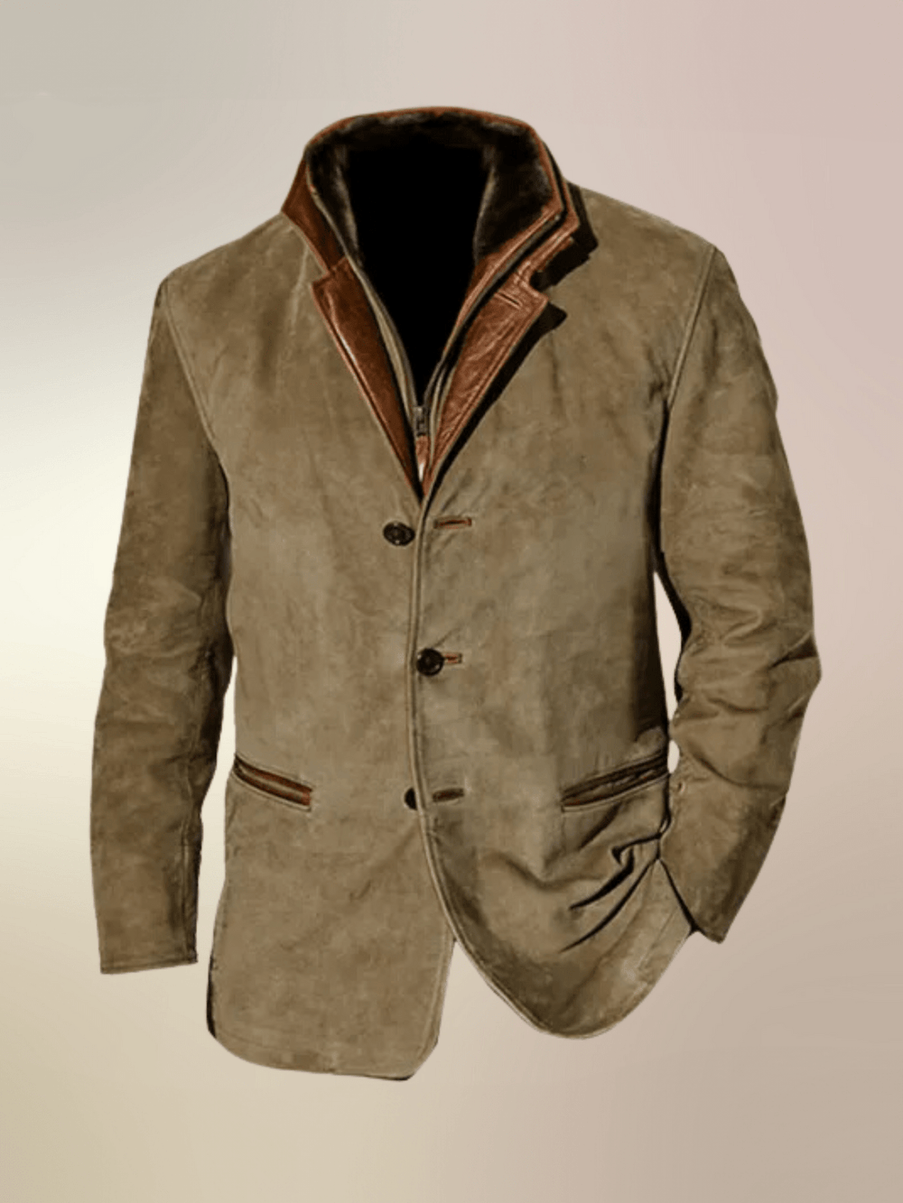 Lucas | Men's Vintage Leather Jacket-The Yellow Prime