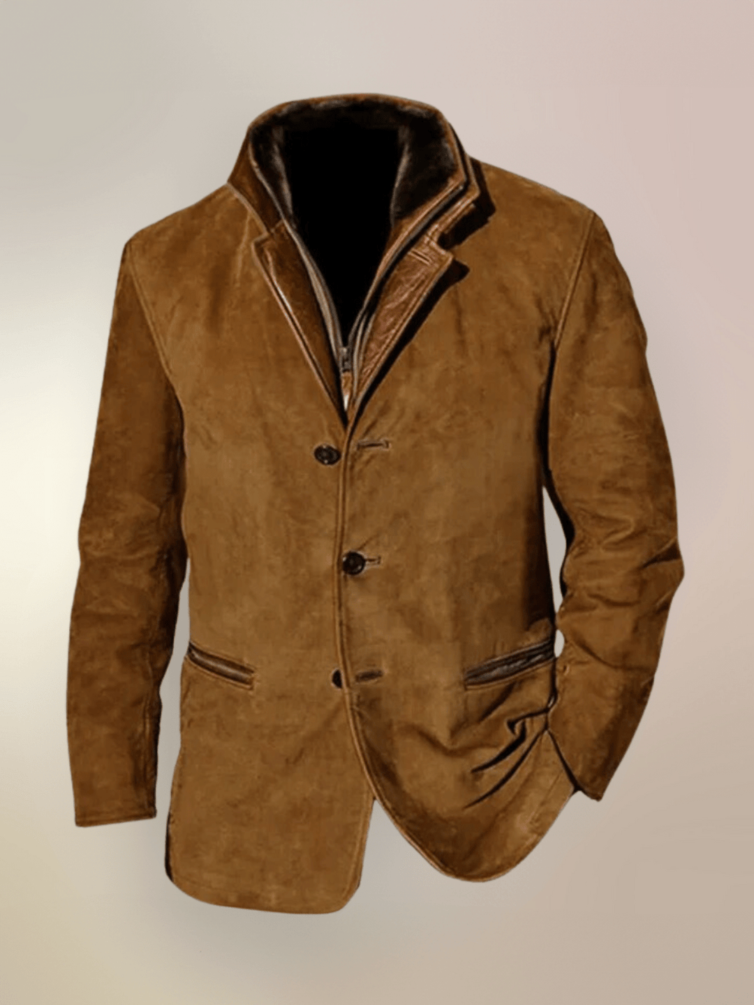 Lucas | Men's Vintage Leather Jacket-The Yellow Prime