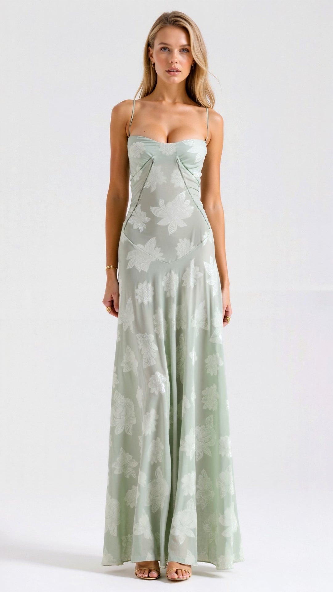 Luciana | Women's Elegant Wedding Guest Maxi Dress-The Yellow Prime