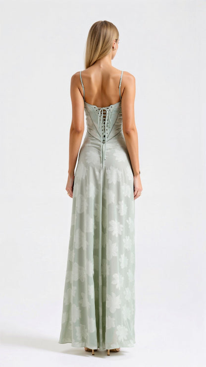 Luciana | Women's Elegant Wedding Guest Maxi Dress-The Yellow Prime