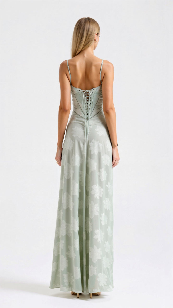 Luciana | Women's Elegant Wedding Guest Maxi Dress-The Yellow Prime
