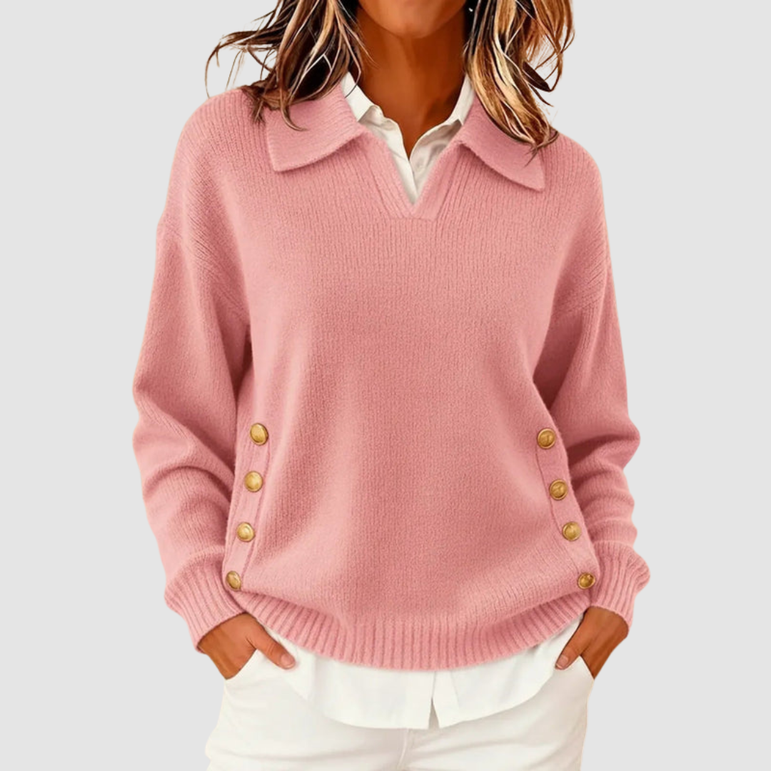 Luisa | Women's Elegant Knitted Sweater-The Yellow Prime