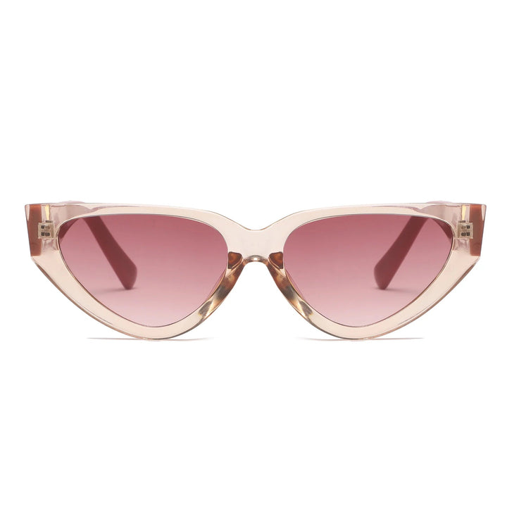 Women's Lightweight Cat-Eye Sunglasses – Vintage Plastic Design for Summer-The Yellow Prime