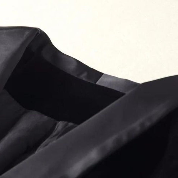 Women's Velvet Blazer – Satin Lapel, Tailored Fit for Any Occasion-The Yellow Prime