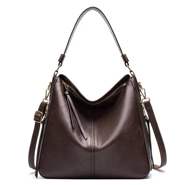 Jacky | Women's Elegant Spacious Summer Leather Tote Bag-The Yellow Prime
