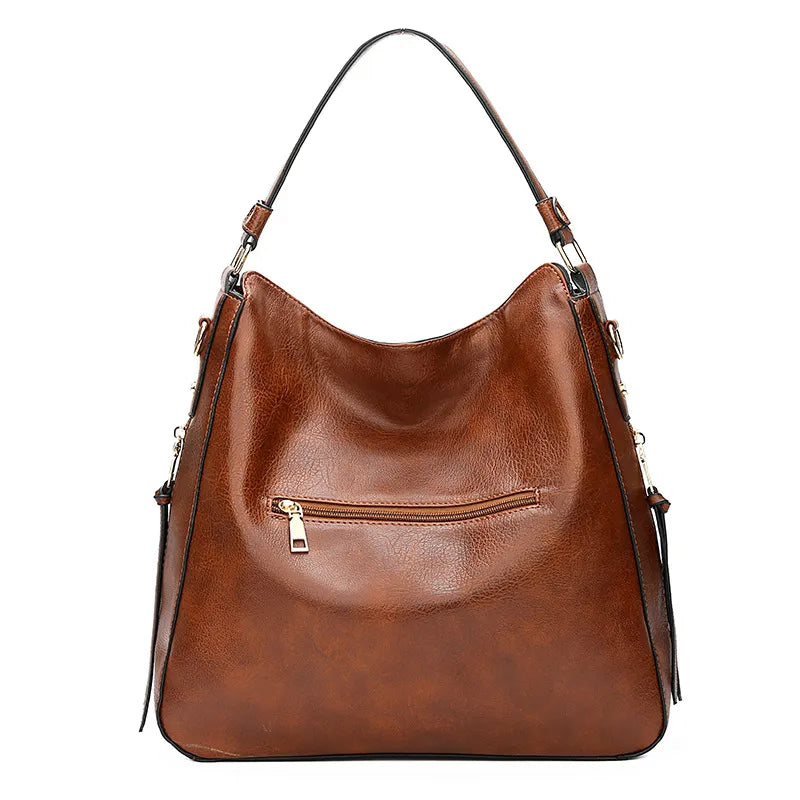 Jacky | Women's Elegant Spacious Summer Leather Tote Bag-The Yellow Prime