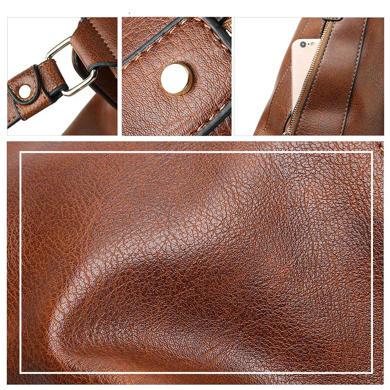 Jacky | Women's Elegant Spacious Summer Leather Tote Bag-The Yellow Prime