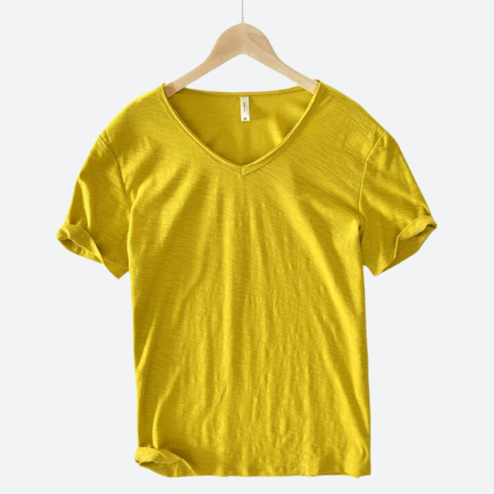 Maxx | Men's Refreshing Comfortable Summer Cotton-Linen T-Shirt-The Yellow Prime