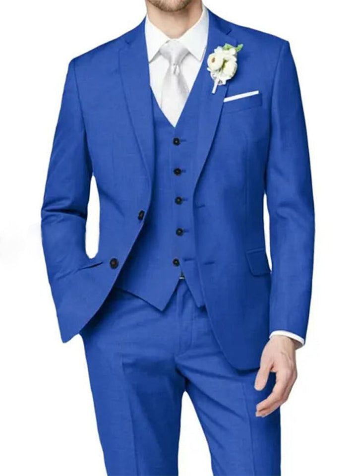 Men's Formal Notch Tailored One-Button Suit