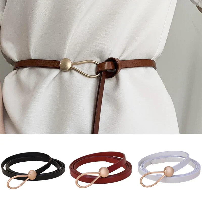 Mae | Women's Elegant Leather Belt-The Yellow Prime
