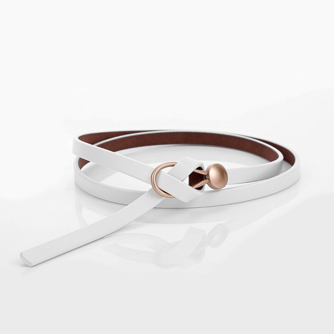 Mae | Women's Elegant Leather Belt-The Yellow Prime