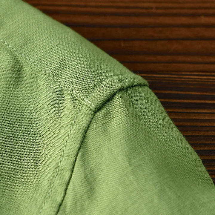 Men's High-Quality Linen Shirt-The Yellow Prime