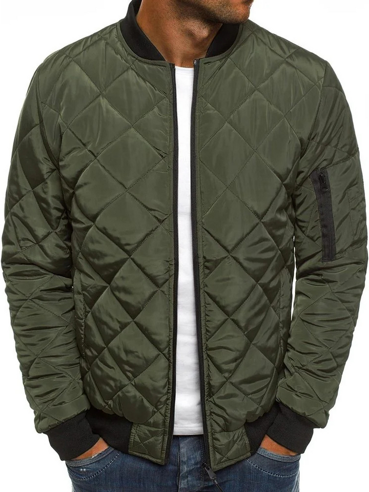 Men's Quilted Durable Puffer Jacket for Cold Weather