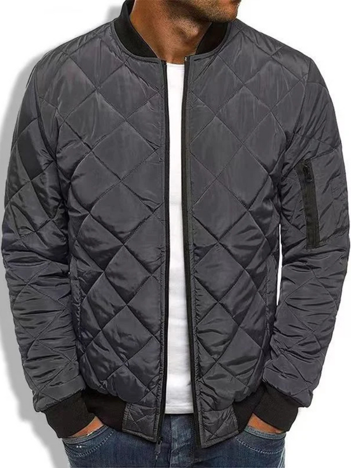 Men's Quilted Durable Puffer Jacket for Cold Weather